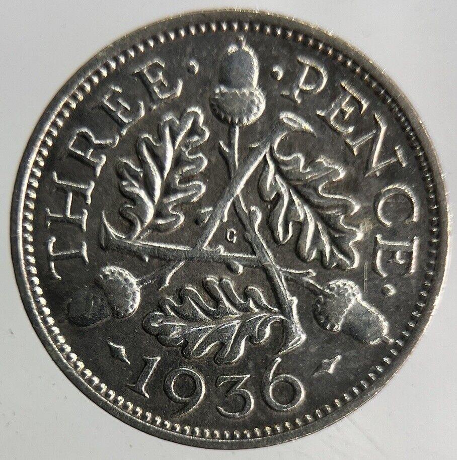 1936 George V Threepence Silver Coin | Fine Collectable Grade