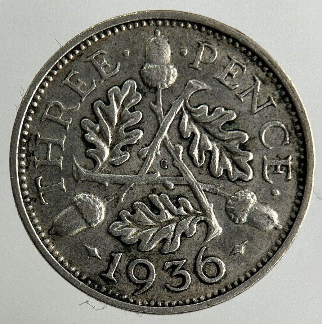 1936 George V Threepence Silver Coin | Fine Collectable Grade