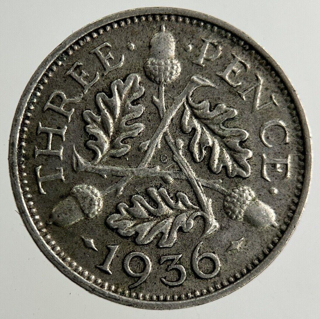 1936 George V Threepence Silver Coin | Very High Grade