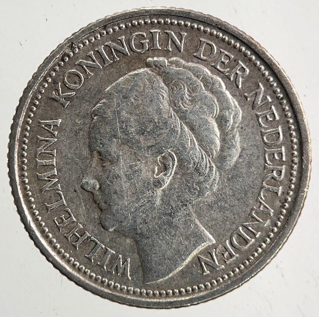 1936 Netherlands 10 Cents Silver Coin | Fine Collectable Grade
