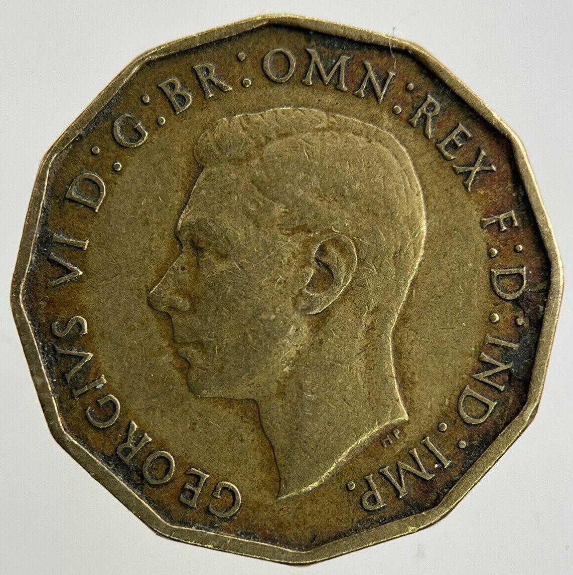 1937 George VI Brass Threepence Coin | Fine Collectable Grade