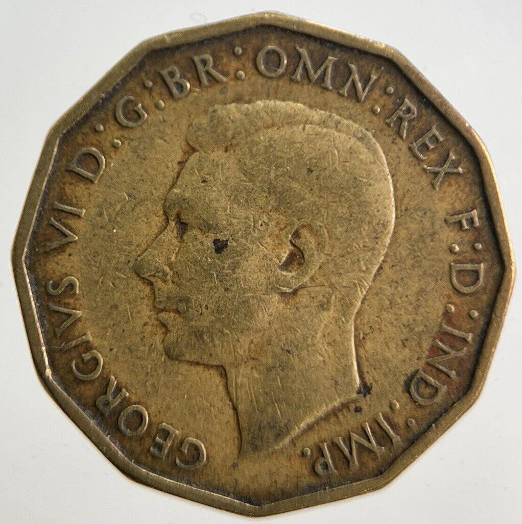 1937 George VI Brass Threepence Coin | Fine Collectable Grade | a4689