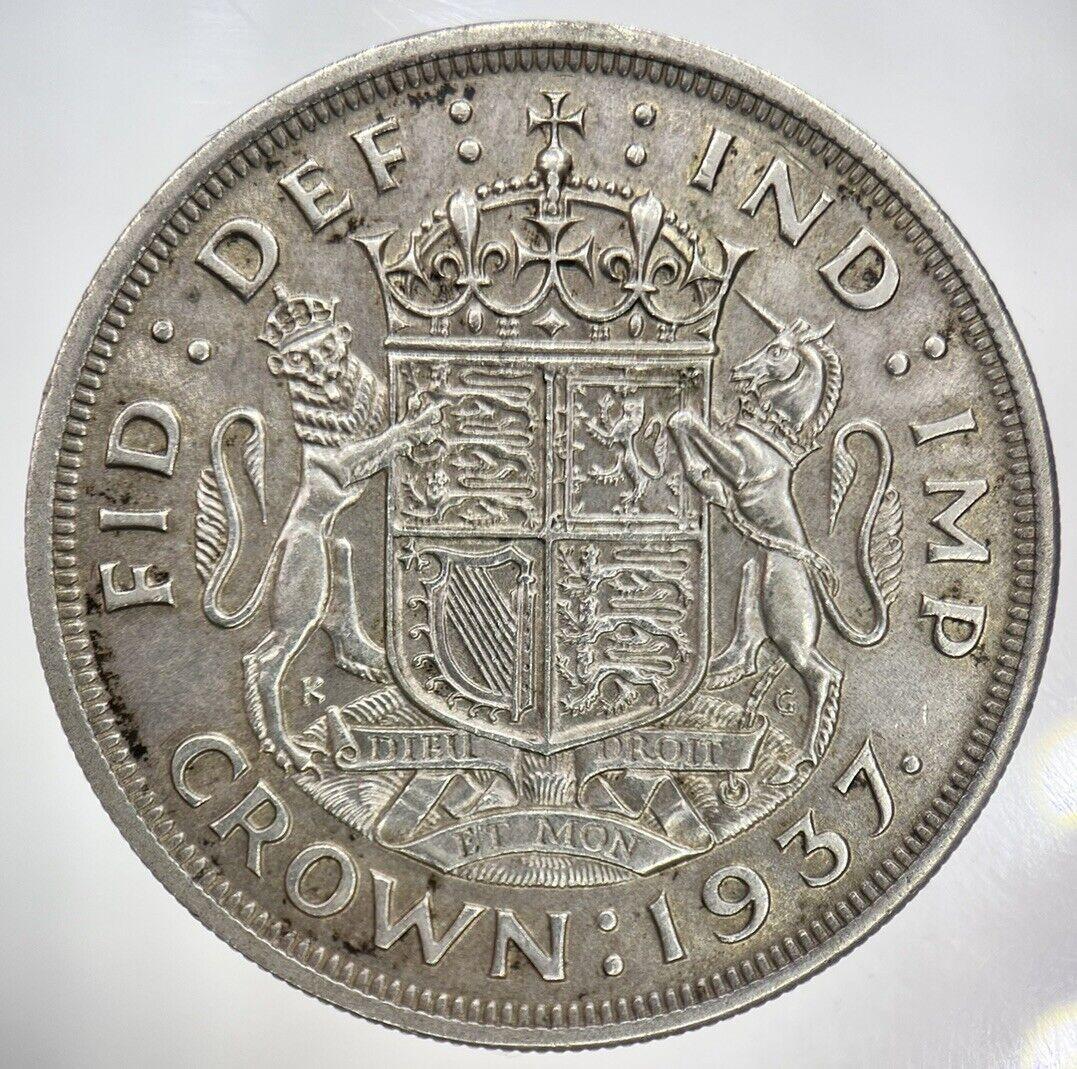 1937 George VI One Crown Silver Coin | Very High Grade