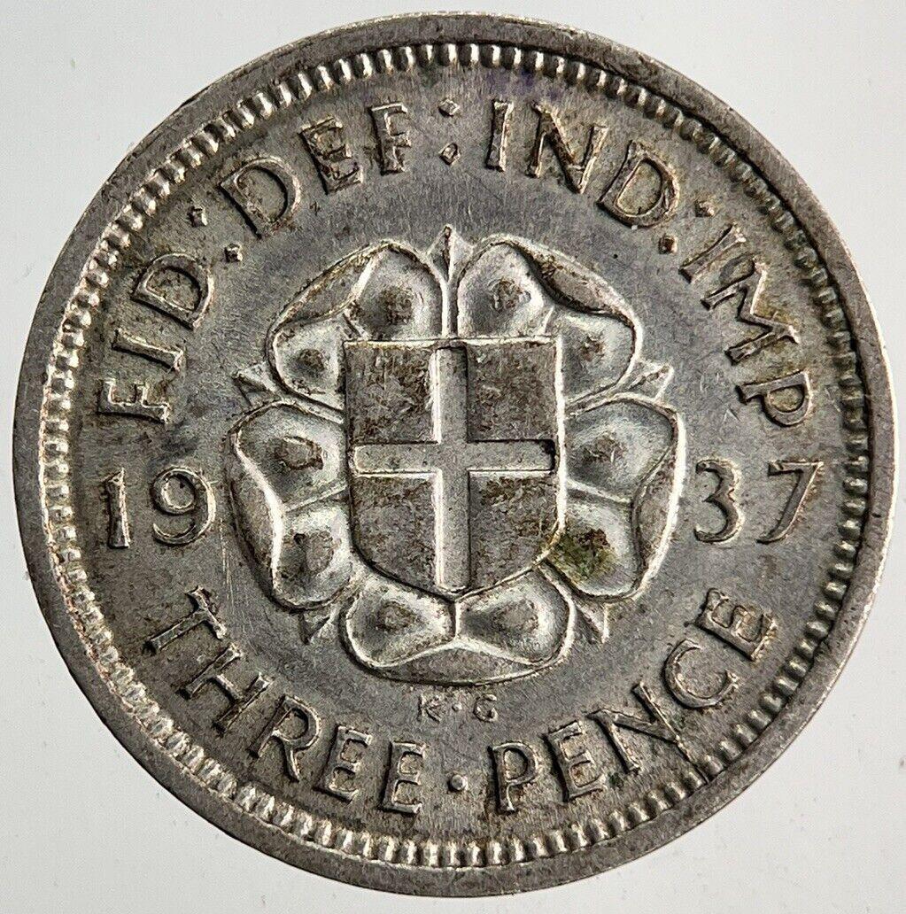 1937 George VI Threepence Silver Coin | Fine Collectable Grade