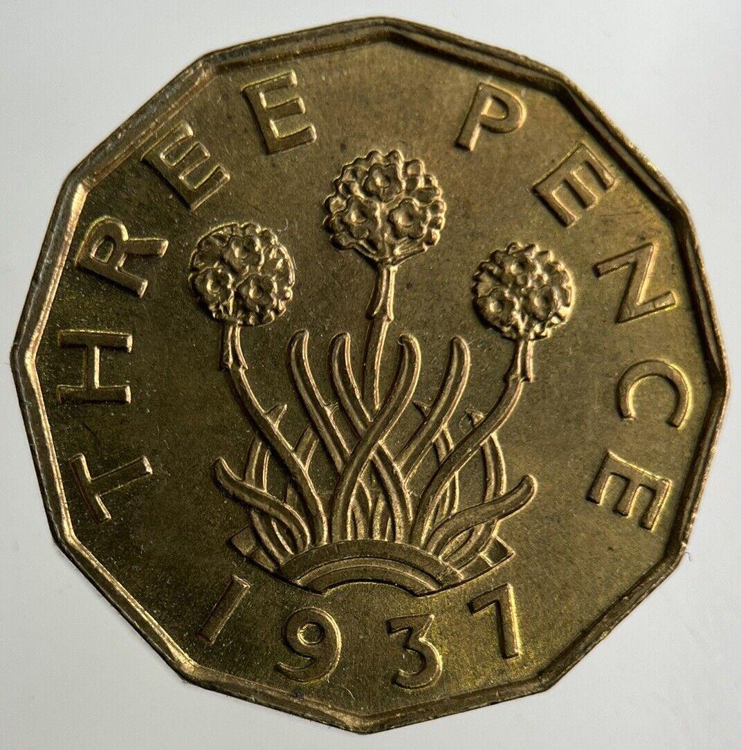 1937 George VI Threepence Coin | Very High Grade
