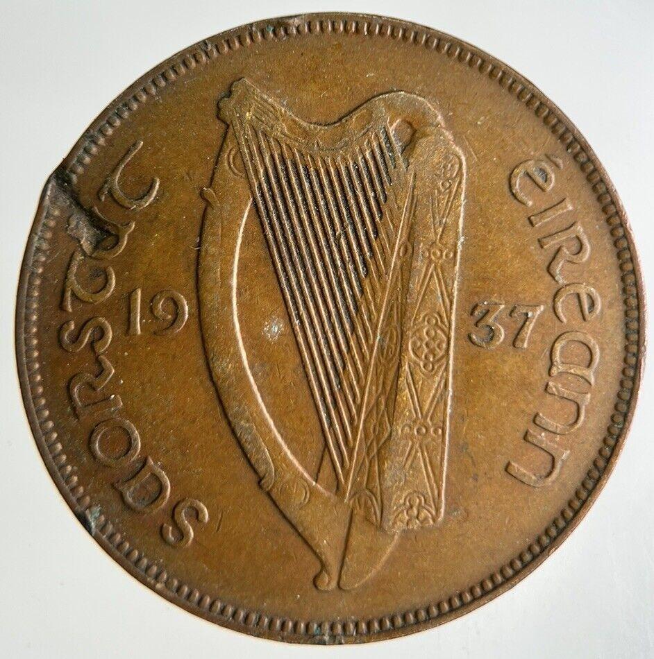 1937 Irish One Penny Coin | Fine Collectable Grade