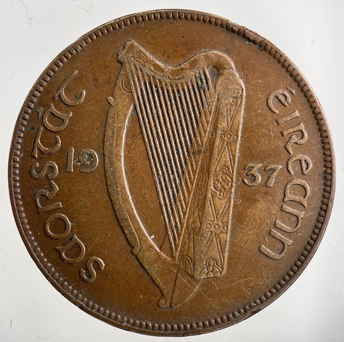 1937 Irish One Penny Coin | Collectable Grade