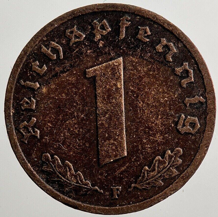 1937-F Germany Nazi 1 Pfennig Coin | Very High Grade | a2574