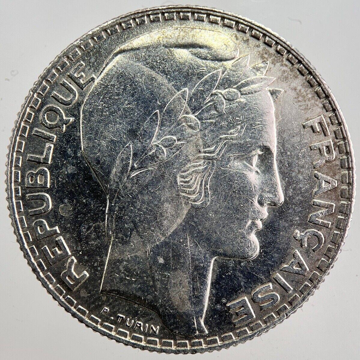 1938 France 10 Francs Silver Coin | Very High Grade | a7916