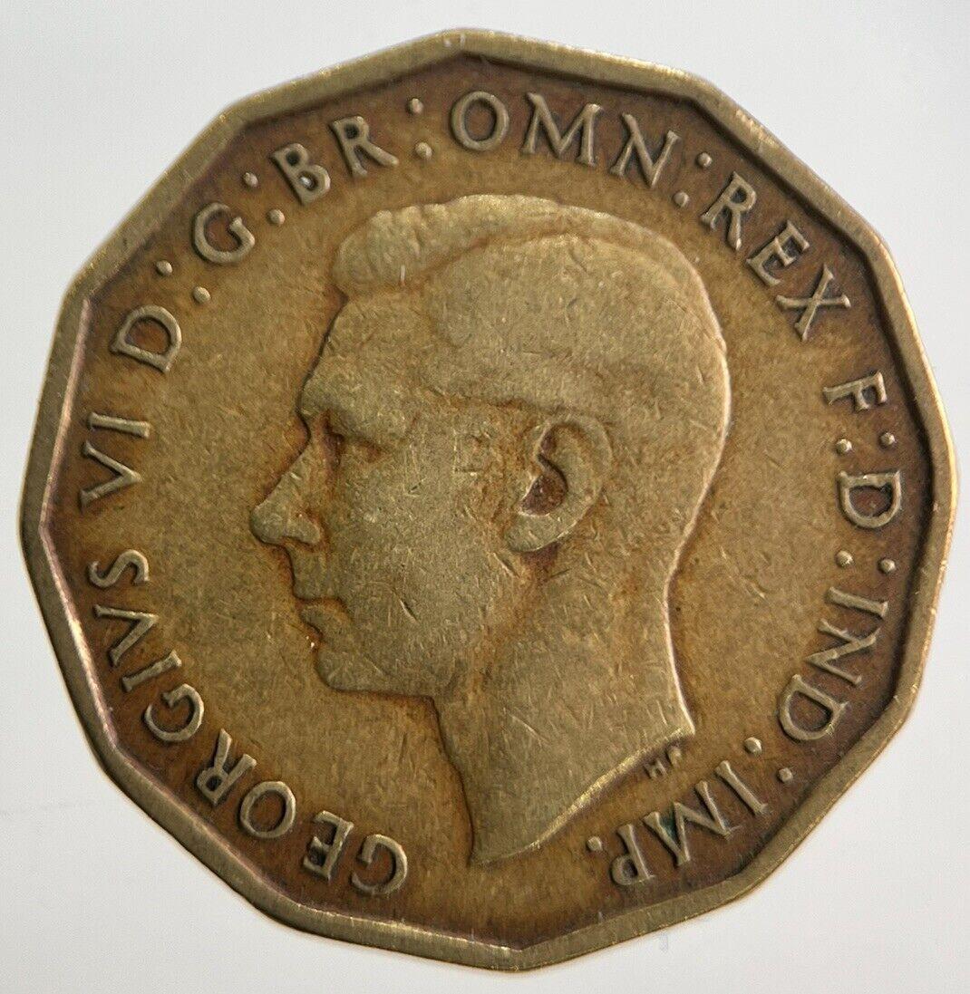 1938 George VI Brass Threepence Coin | Fine Collectable Grade | a4692