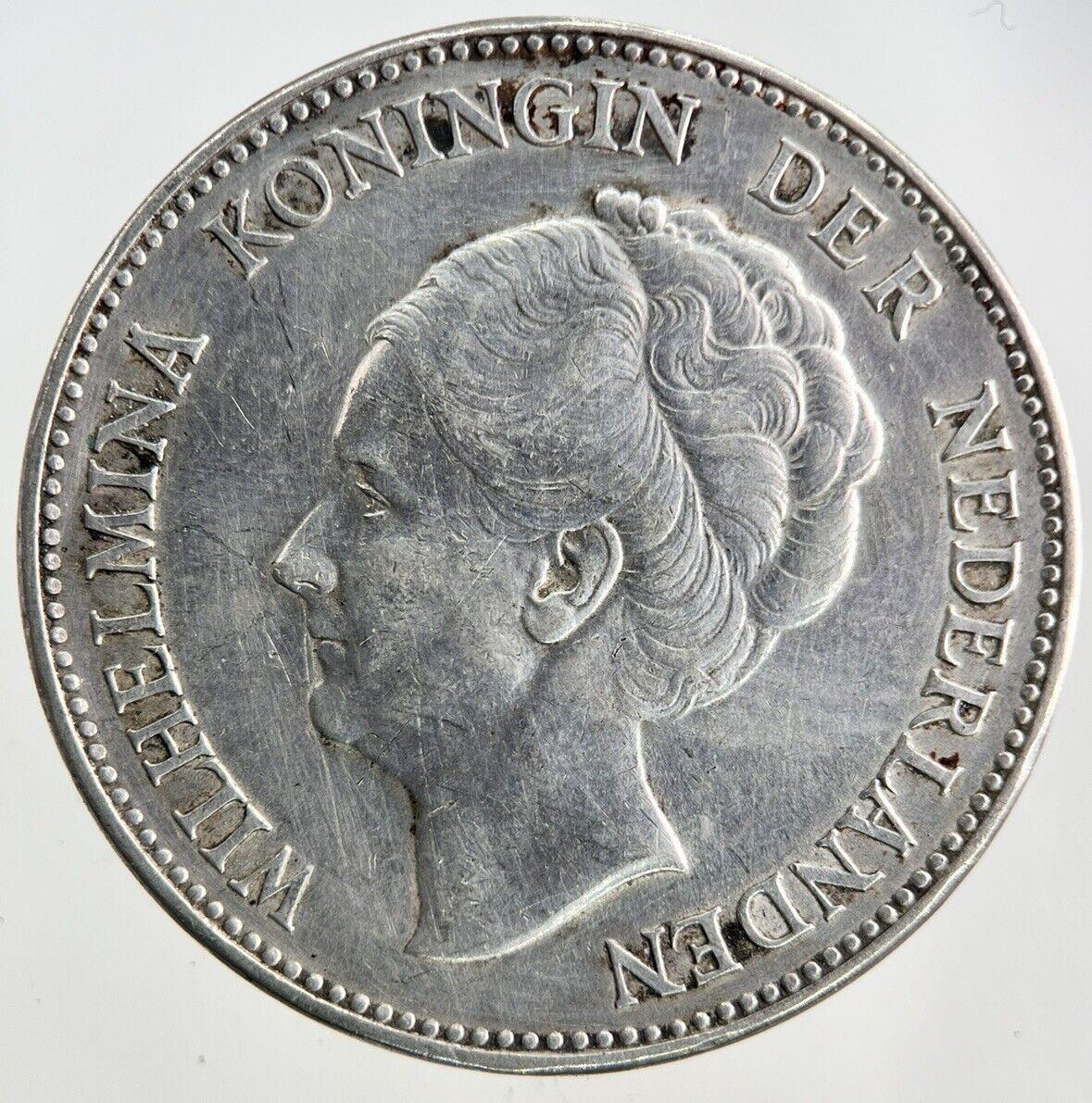 1938 Netherlands 1 Gulden Silver Coin | Very High Grade