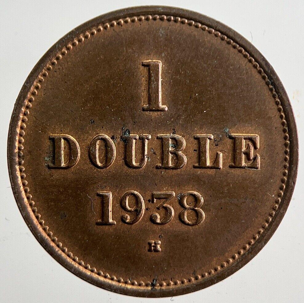 1938 Guernsey 1 One Double Coin | Very High Grade | a1631