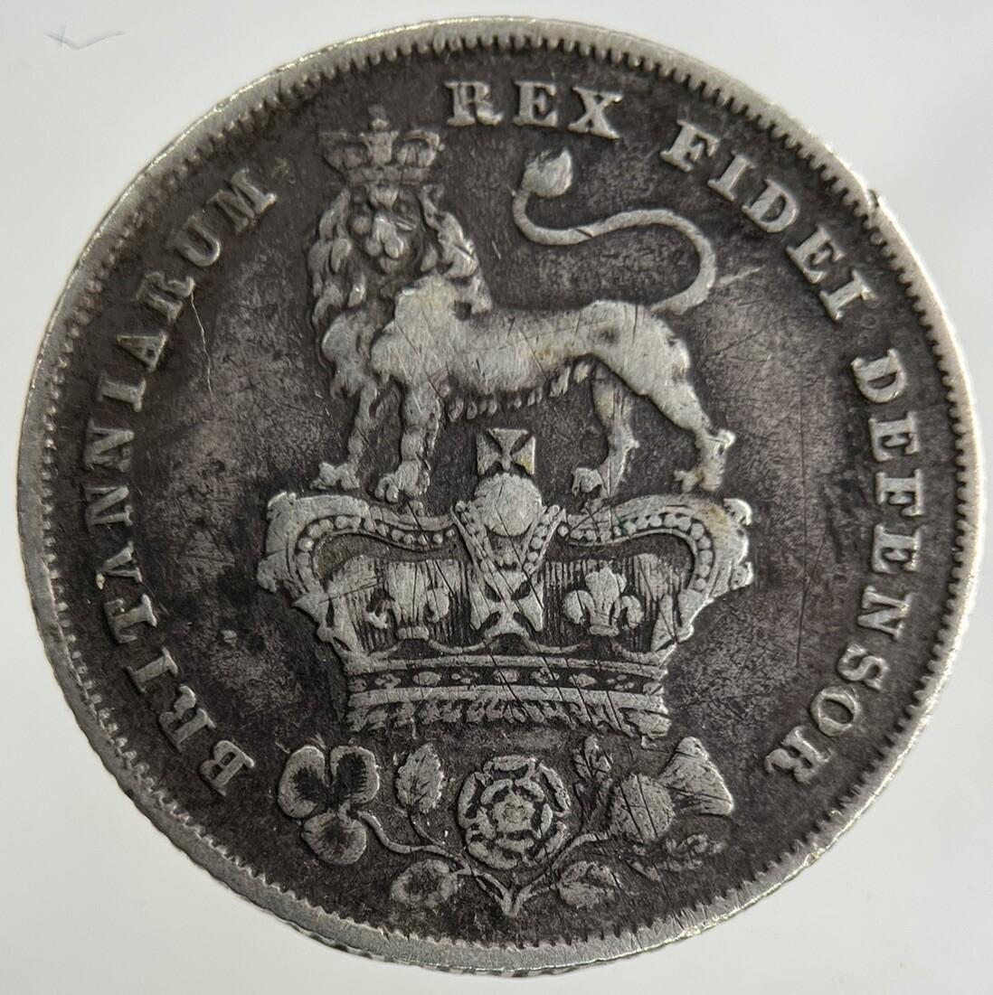 1826 George IV Shilling Silver Coin | Very High Grade