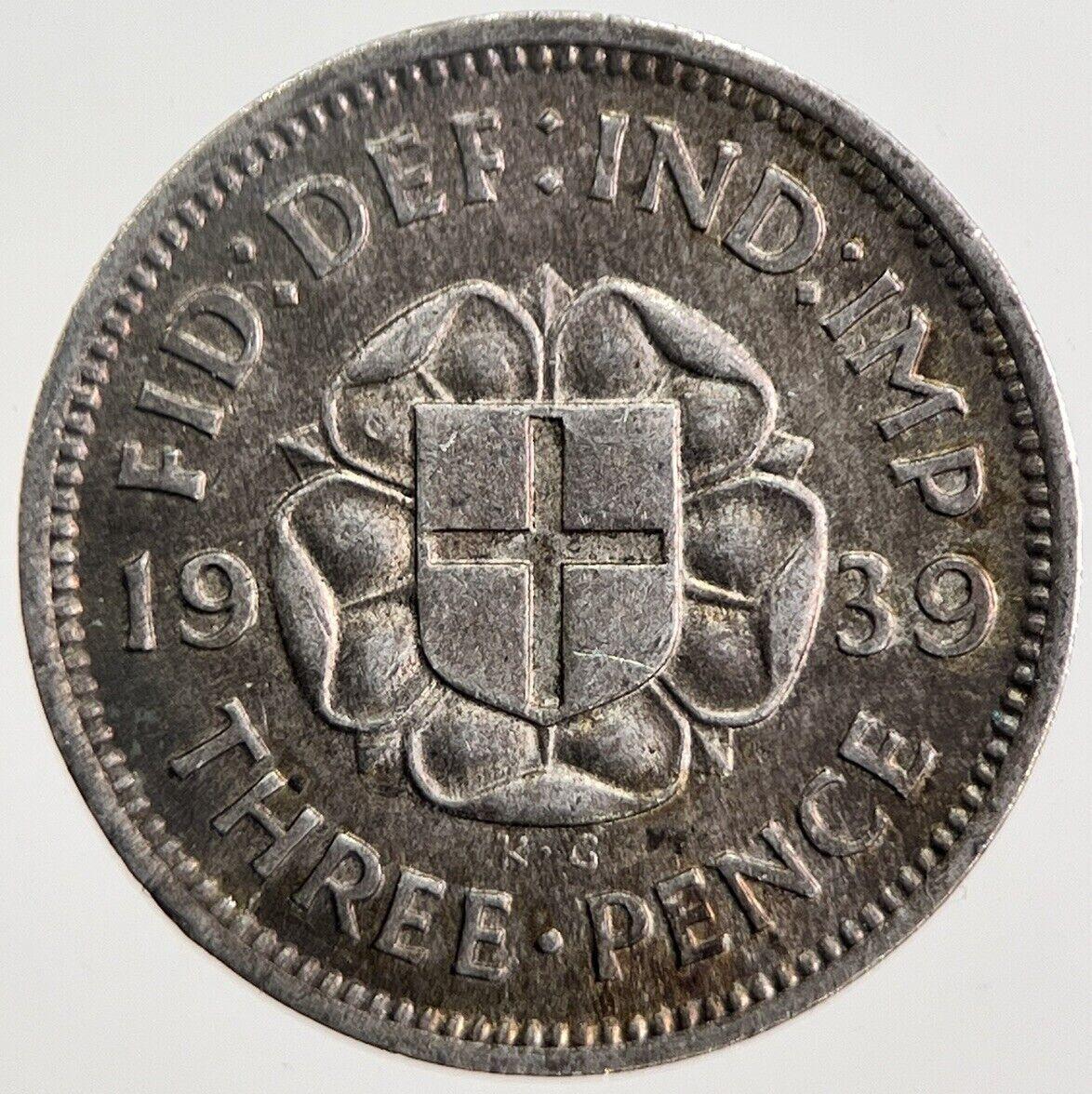 1939 George VI Threepence Silver Coin | Very High Grade | a5846