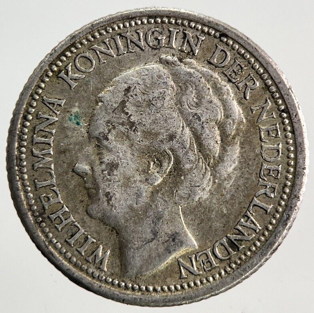 1939 Netherlands 10 Cents Silver Coin | Fine Collectable Grade