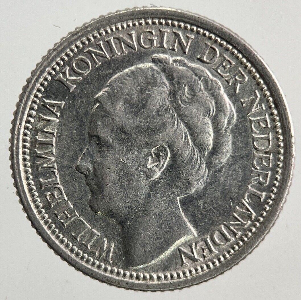 1939 Netherlands 10 Cents Silver Coin | Fine Collectable Grade