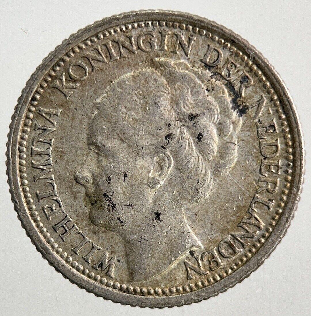 1939 Netherlands 10 Cents Silver Coin | Fine Collectable Grade