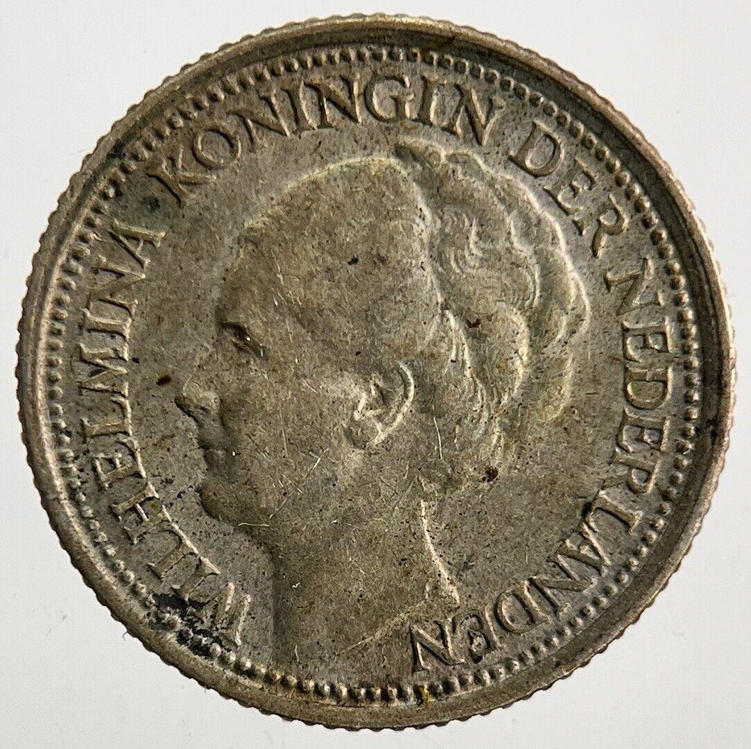 1939 Netherlands 10 Cents Silver Coin | Fine Collectable Grade