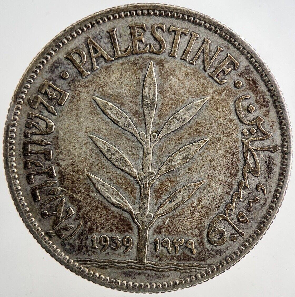 1939 Palestine 100 Mils Silver Coin | Very High Grade | a9279