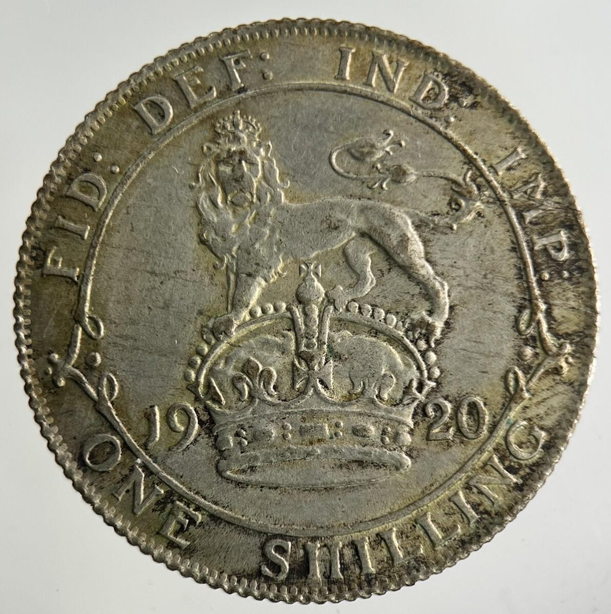 1920 George V Shilling Silver Coin | Very High Grade