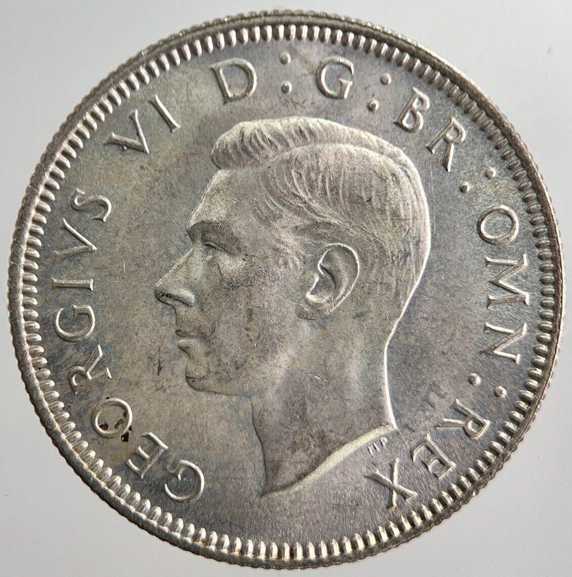 1940 George VI British One Shilling Silver Coin | Very High Grade | a8248