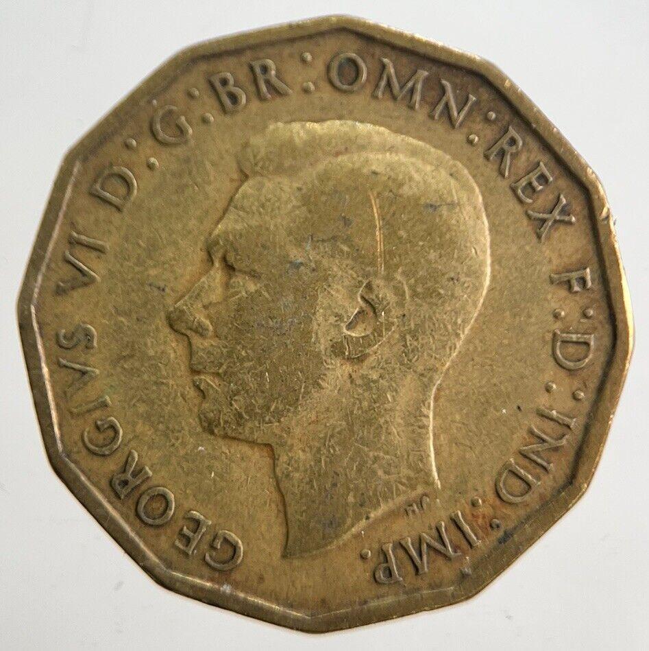 1940 George VI Brass Threepence Coin | Fine Collectable Grade | a4687