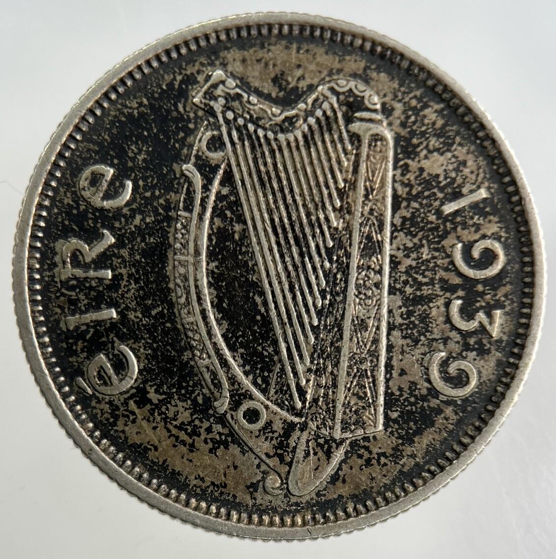 1939 Irish Florin Silver Coin | Fine Collectable Grade