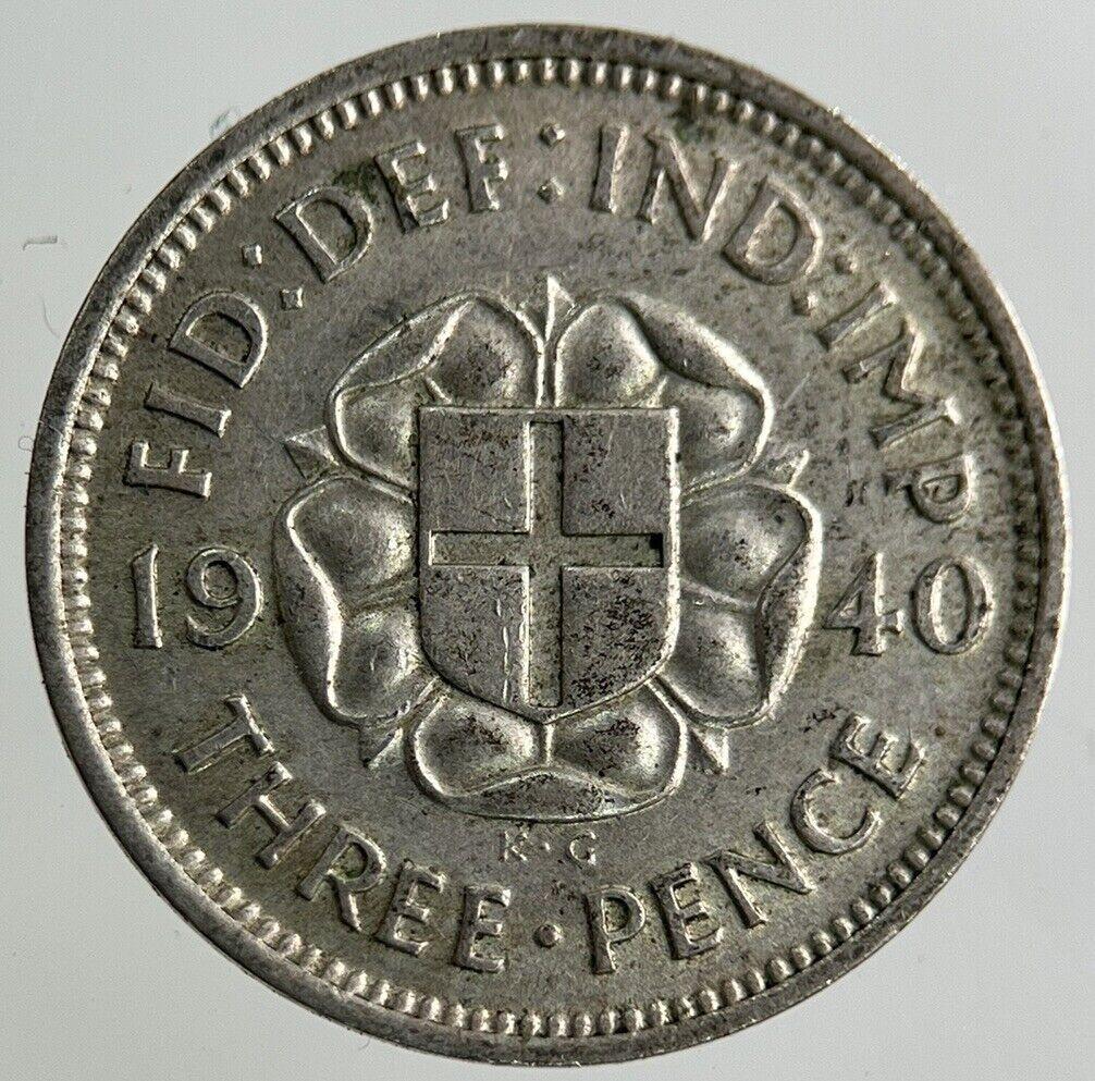 1940 George VI Threepence Silver Coin | Fine Collectable Grade