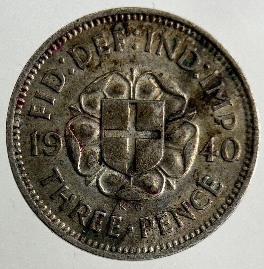 1940 George VI Threepence Silver Coin | Very High Grade