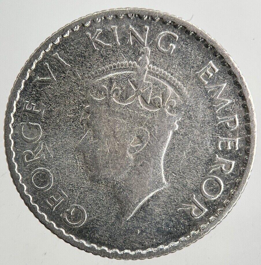 1940 India 1/4 Quarter Rupee Silver Coin | Fine Collectable Grade
