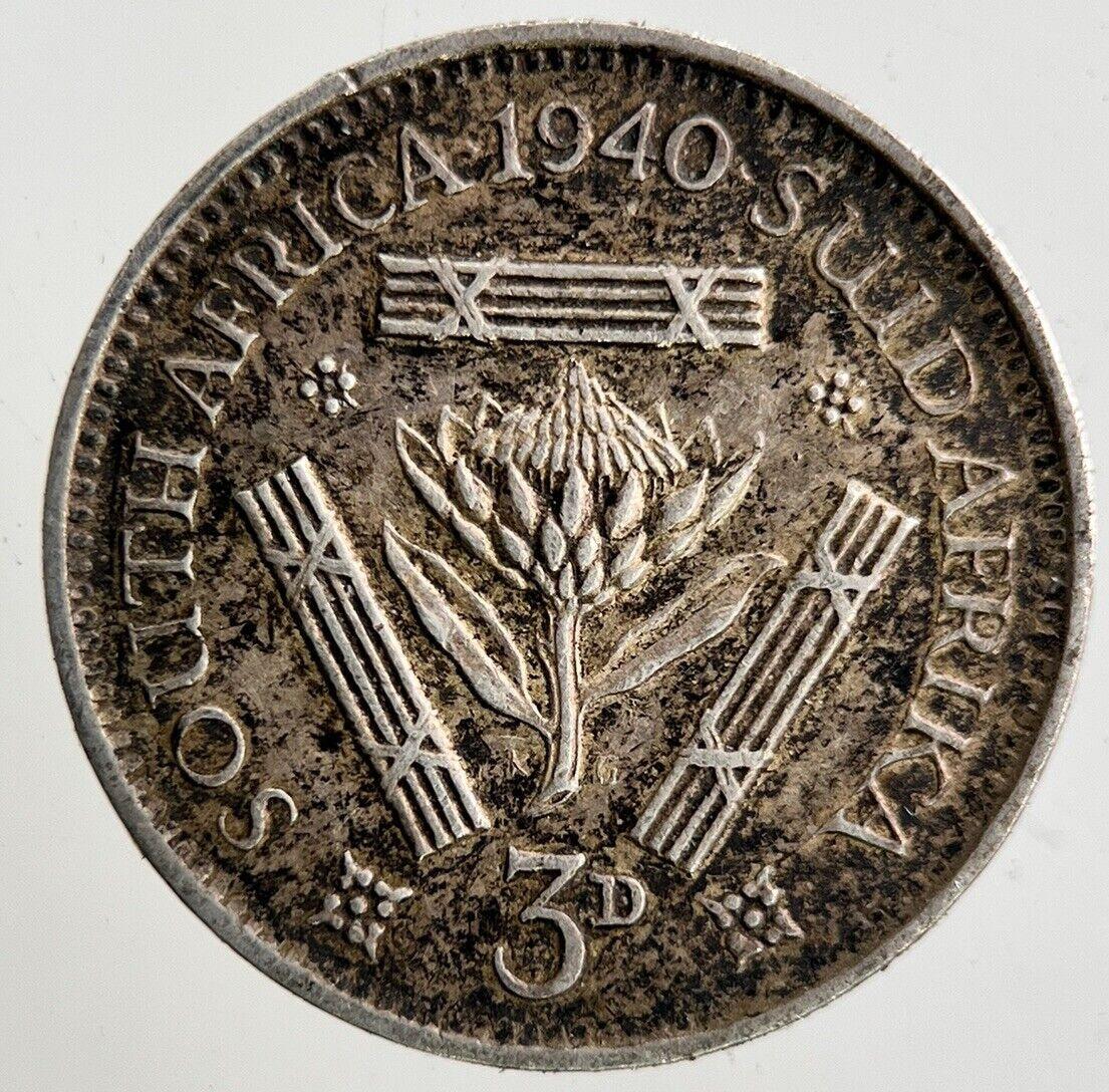 1940 South Africa Threepence Silver Coin | Fine Collectable Grade