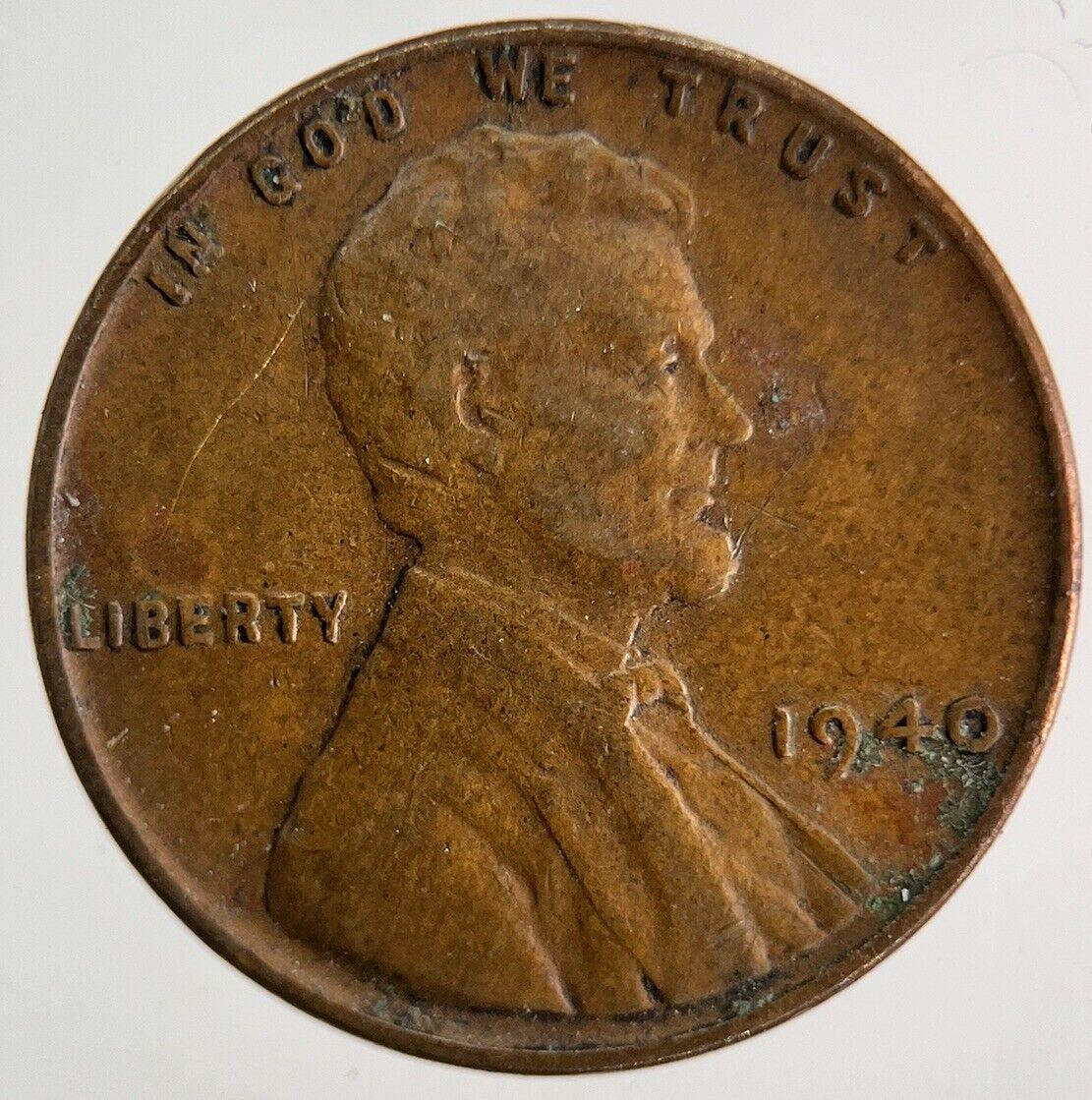 1940 US USA One Cent Coin | Fine Collectable Grade