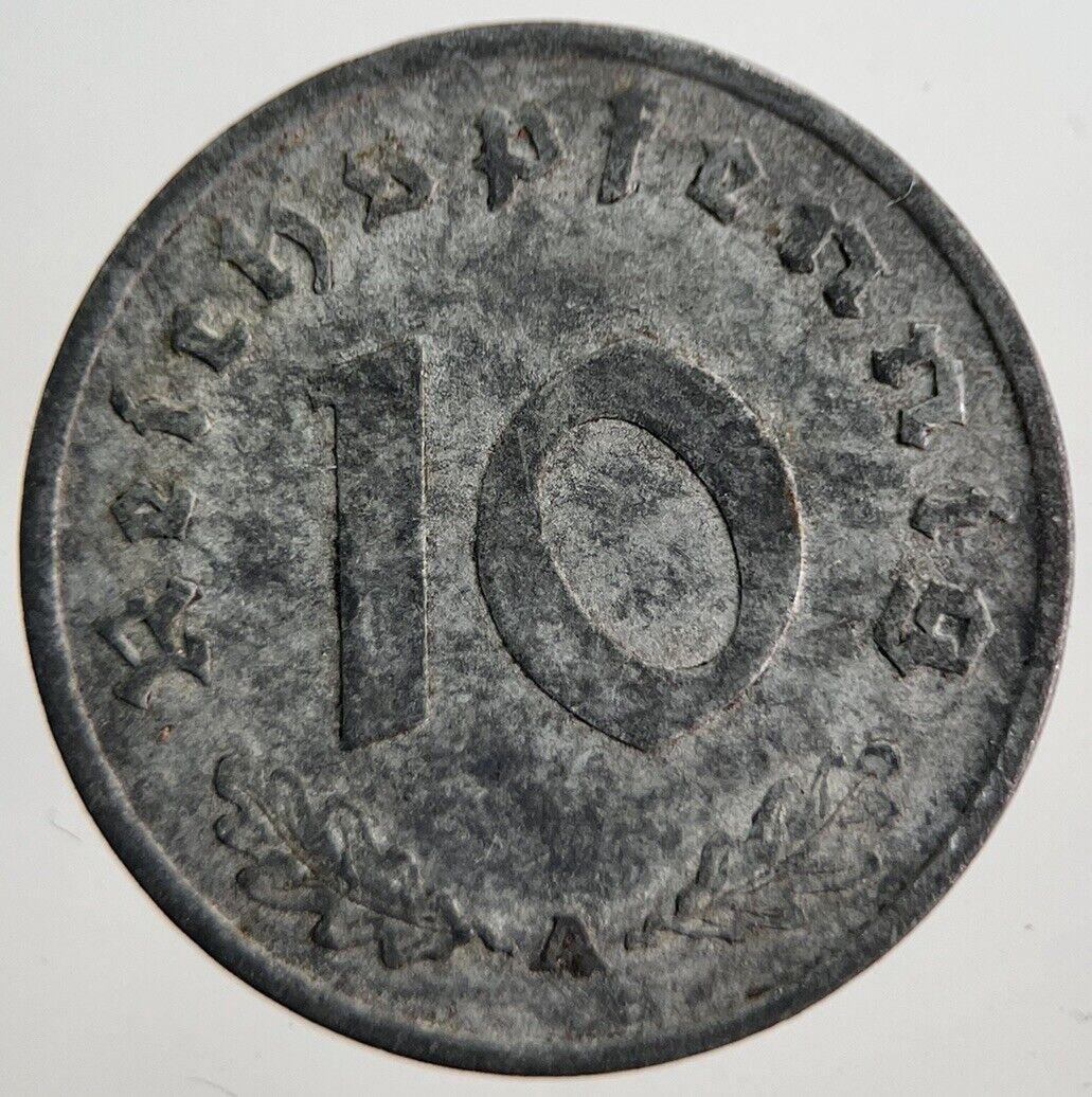 1940-A Germany Nazi 10 Pfennig Coin | Fine Collectable Grade | a7103