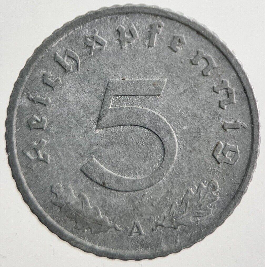 1940-A Germany Nazi 5 Pfennig Coin | Very High Grade | a7785