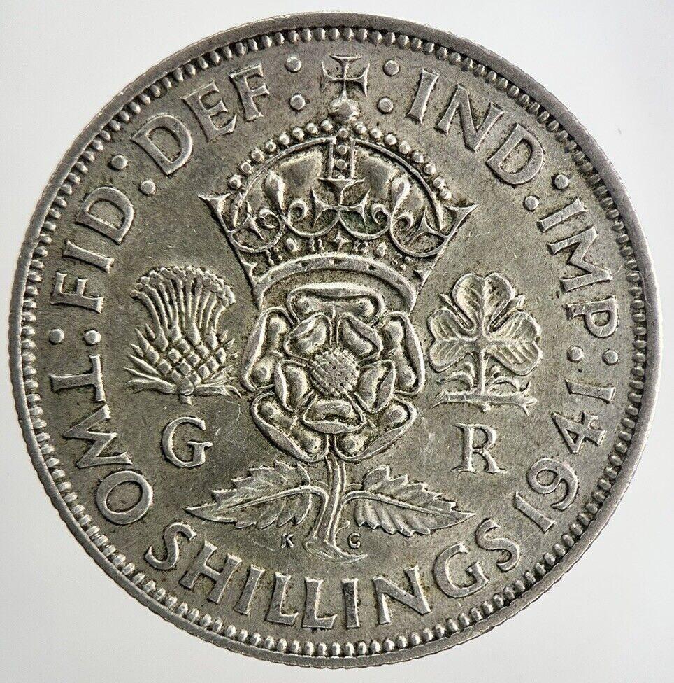 1941 George VI Florin Silver Coin | Fine Collectable Grade