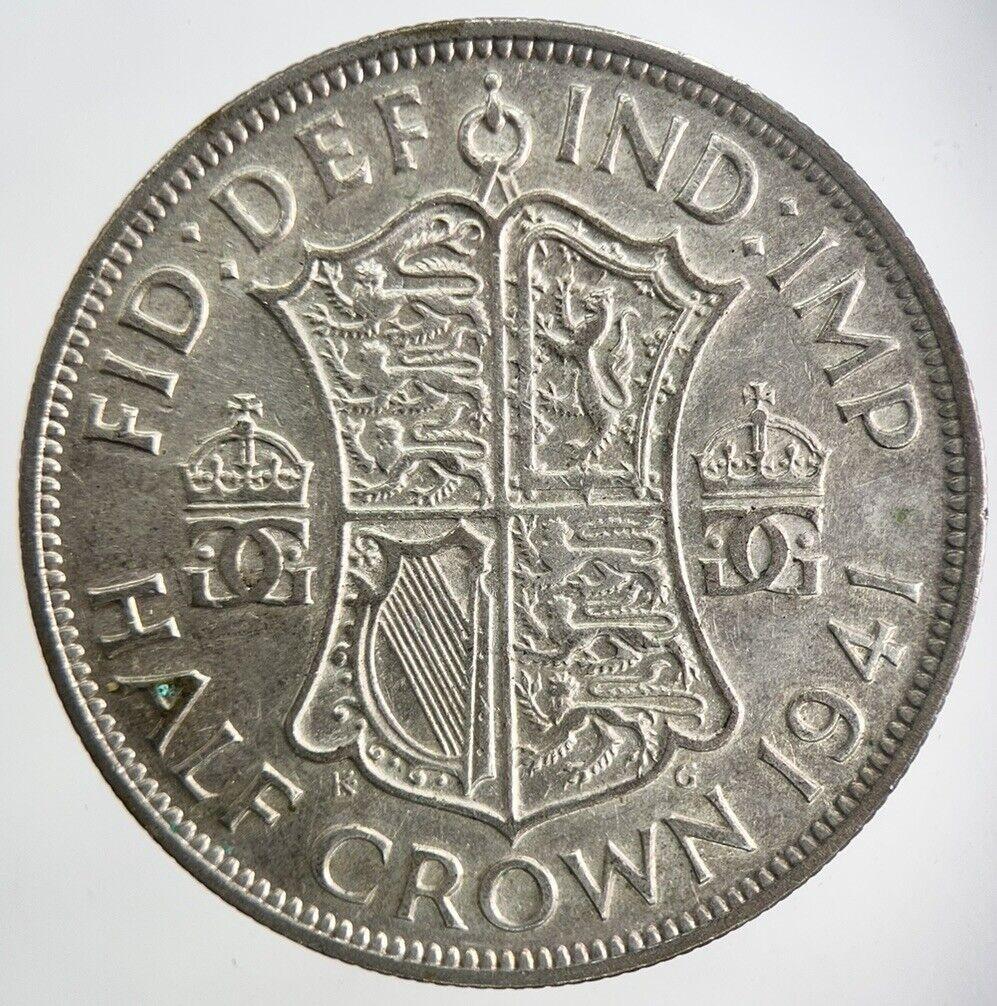 1941 George VI Half-Crown Silver Coin | Very High Grade