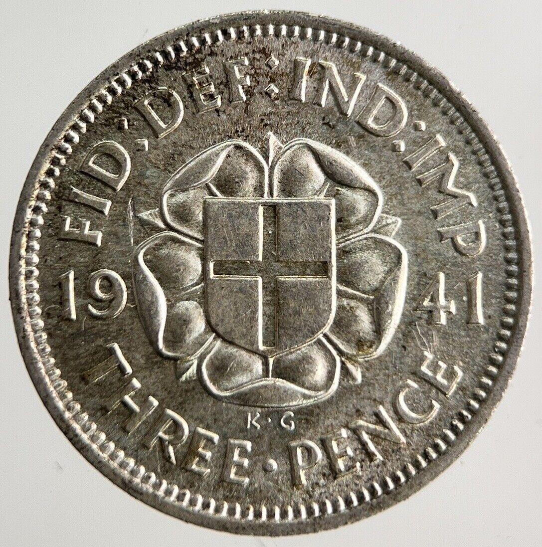 1941 George VI Threepence Silver Coin | Very High Grade