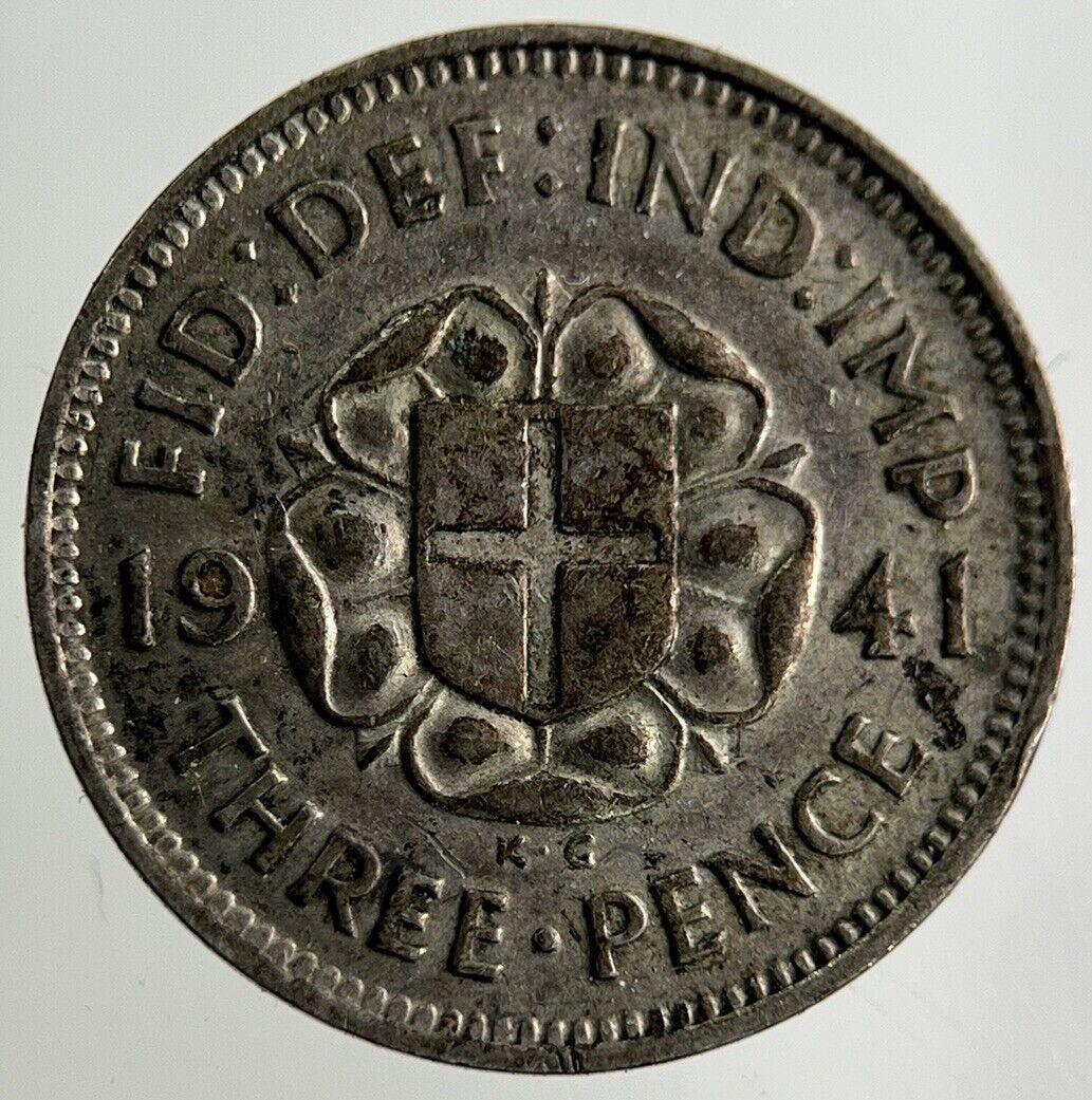 1941 George VI Threepence Silver Coin | Fine Collectable Grade