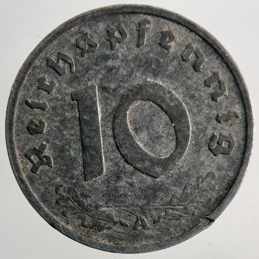 1941 Germany Nazi 10 Pfennig Coin | Very High Grade