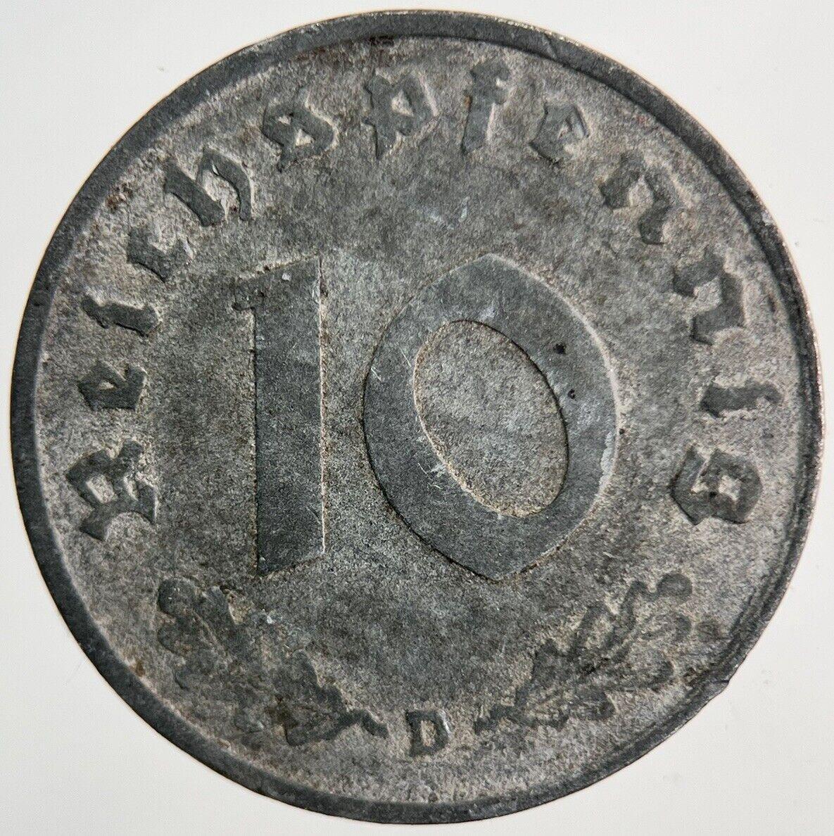 1941 Germany Nazi 10 Pfennig Coin | Collectable Grade