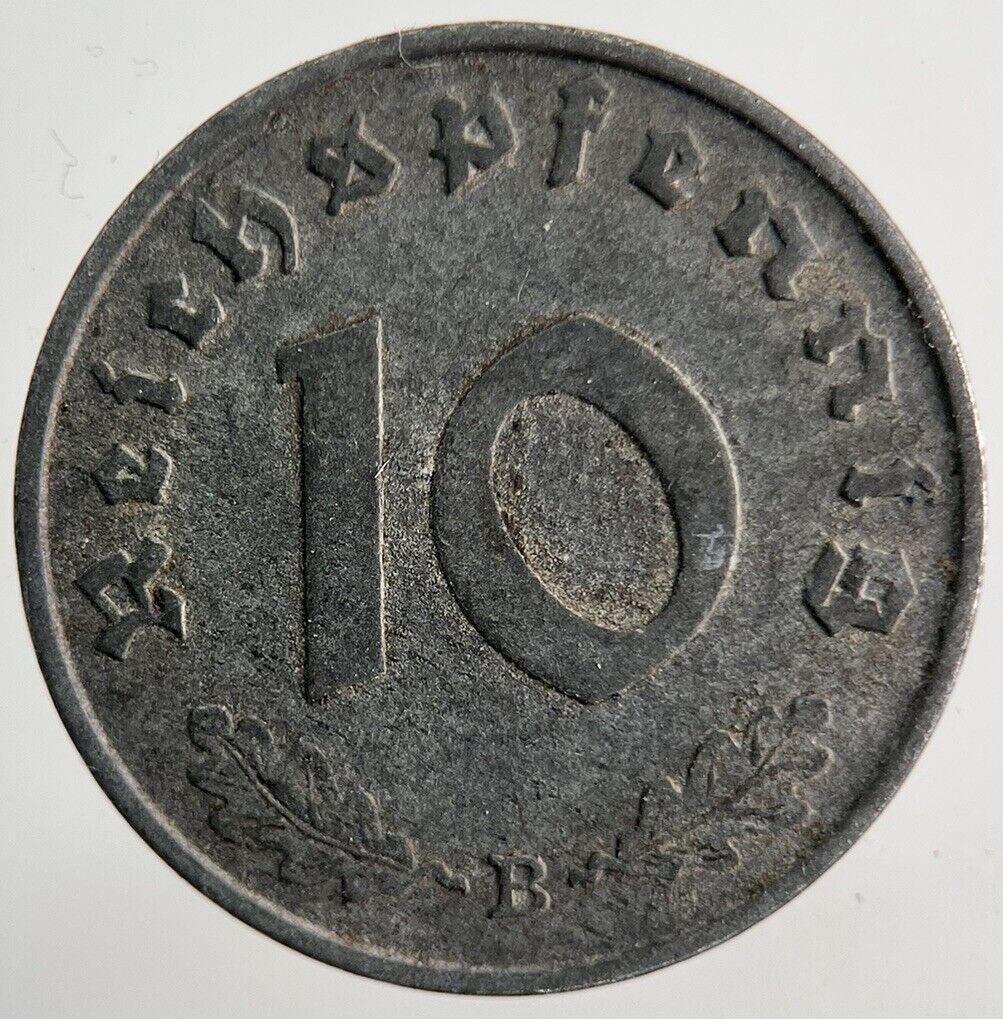 1941 Germany Nazi 10 Pfennig Coin | Very High Grade