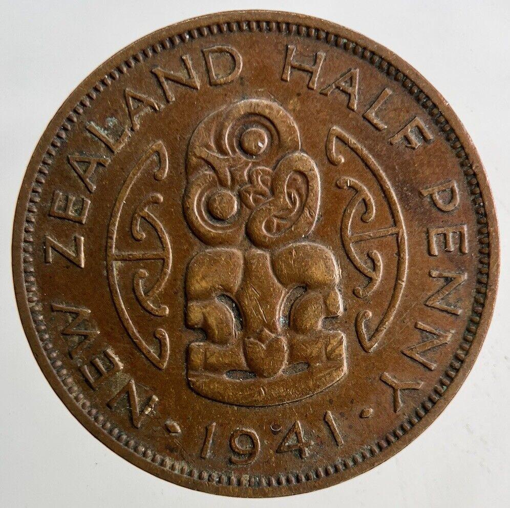1941 New Zealand Half-Penny Coin | Very High Grade