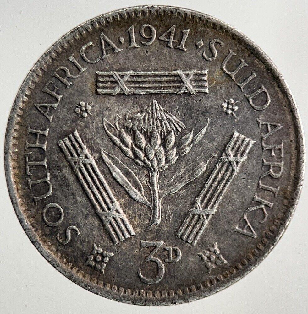 1941 South Africa Threepence Silver Coin | Very High Grade