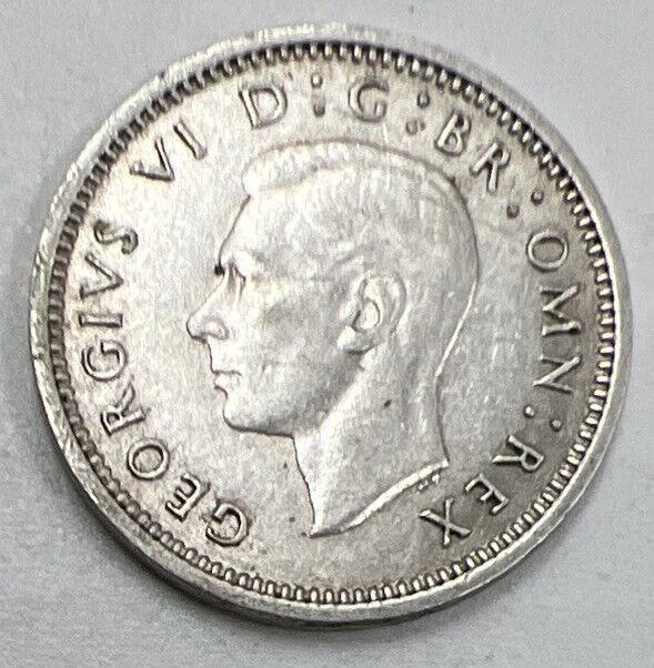 1941 Threepence | British Silver Coin | George VI | Very Fine Grade | a734