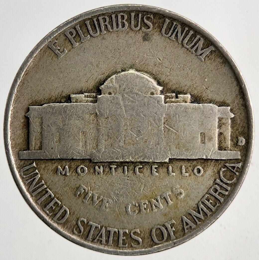 1941-D US USA Jefferson Nickel V 5 Cents Coin | Fine Collectable Grade