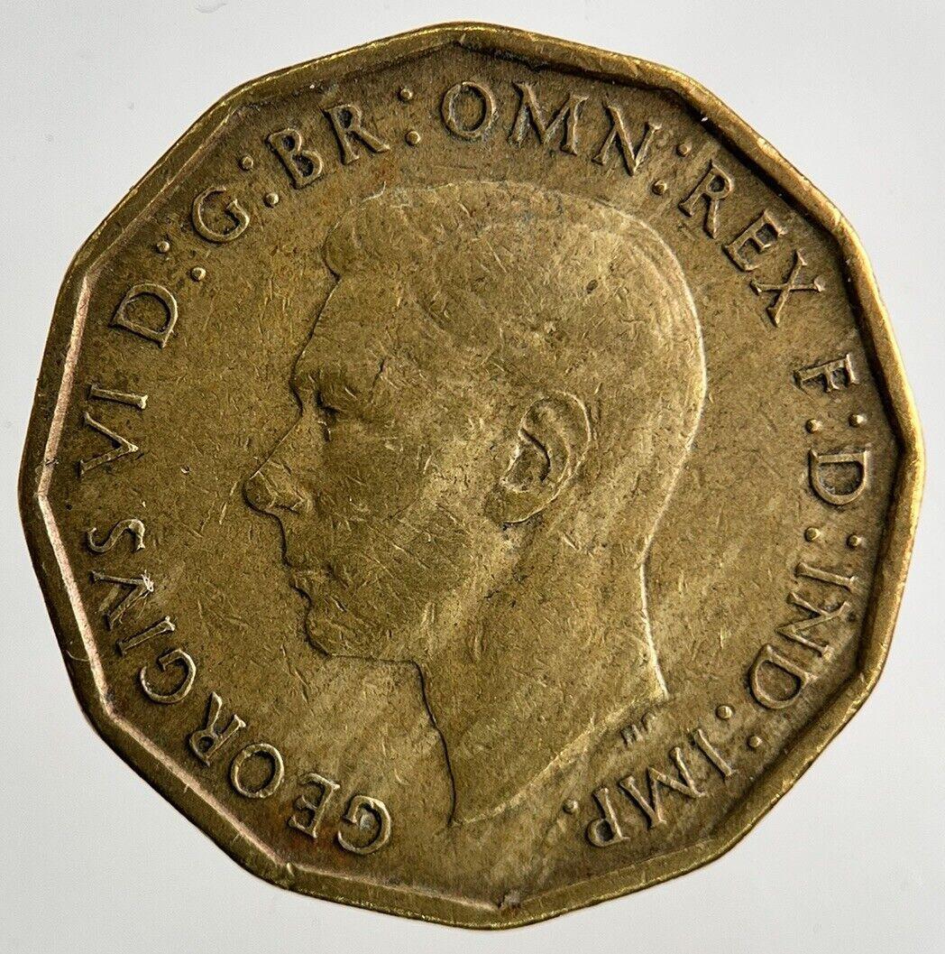 1942 George VI Brass Threepence Coin | Fine Collectable Grade