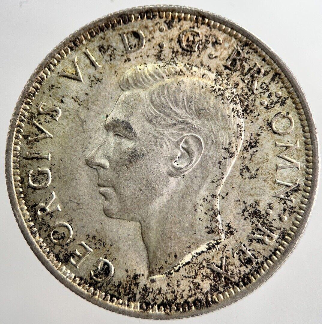 1942 George VI Half-Crown Silver Coin | Very Fine Grade | a8259