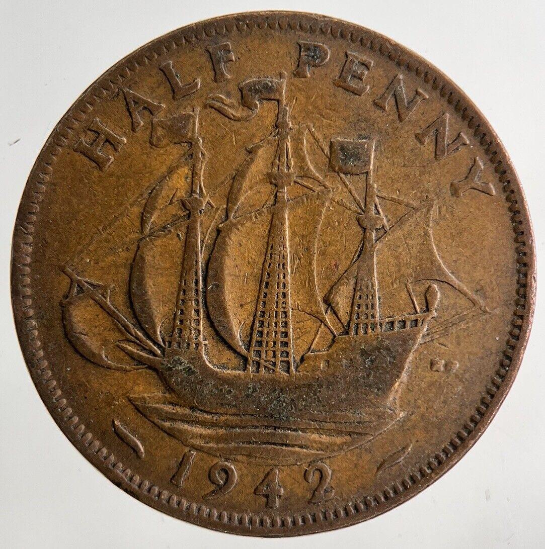 1942 George VI Half-Penny Coin | Collectable Grade