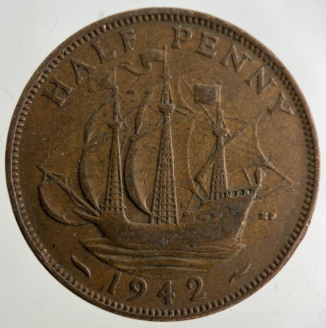 1942 George VI Half-Penny Coin | Collectable Grade