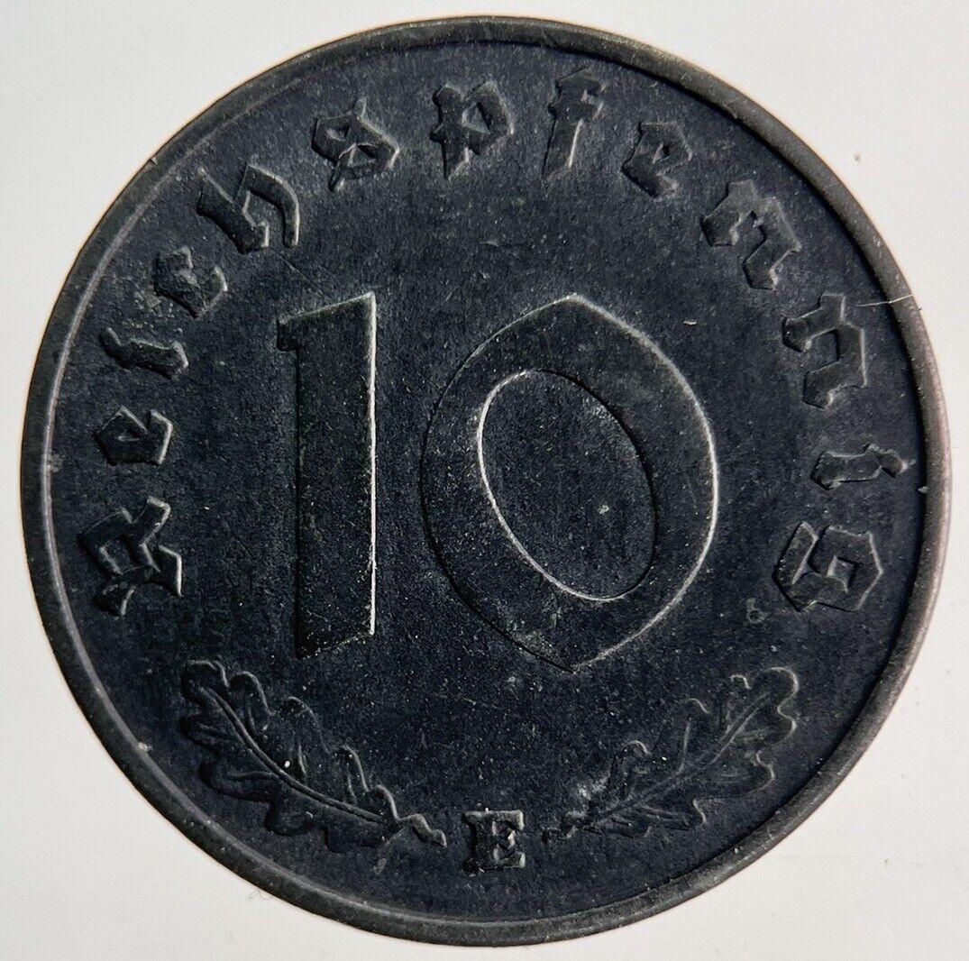 1942 Germany Nazi 10 Pfennig Coin | Very High Grade